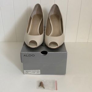 Aldo ivory heels size 37